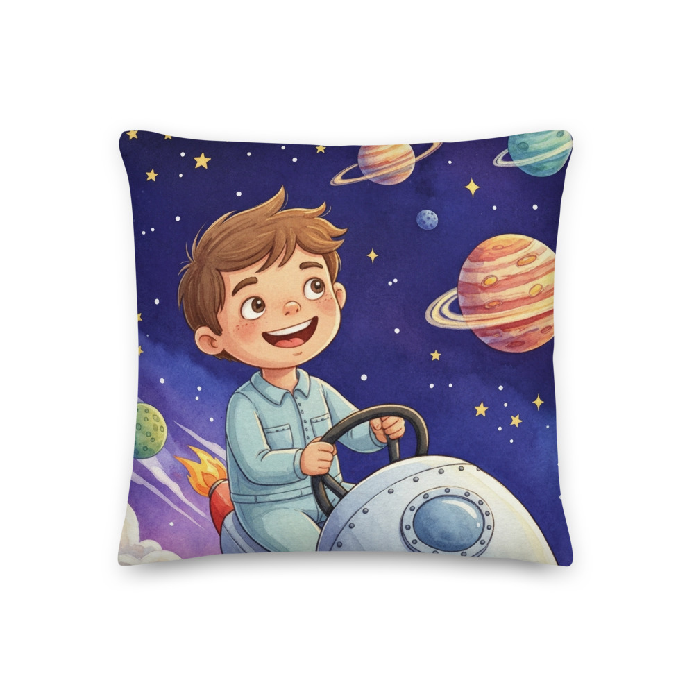 Bedtime Pillow with personalized story art